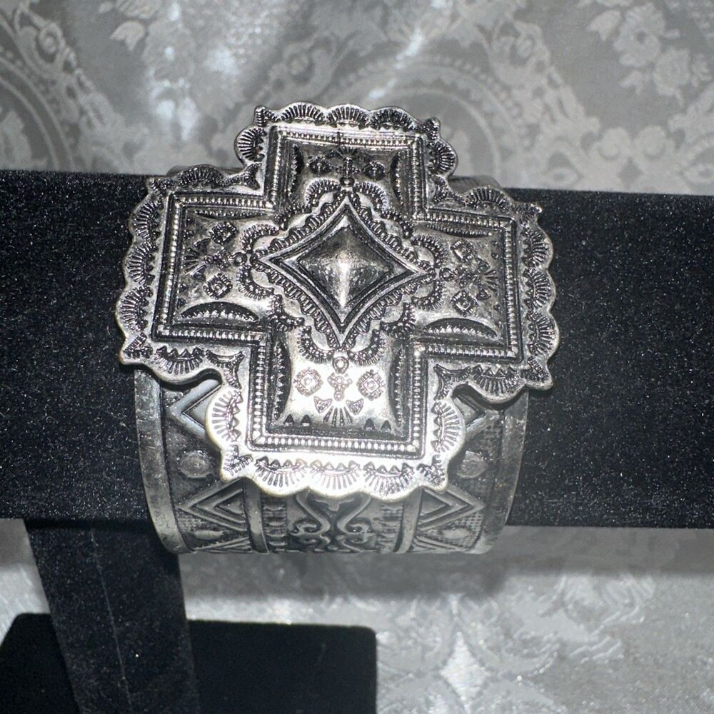 Silver  tone cuff bracelet